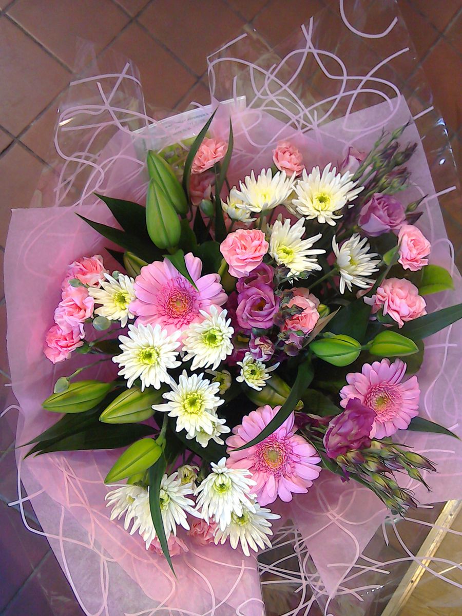 Seasonal Pink Hand tied